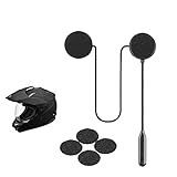 YYTFY Motorrad Helm Headset, Bluetooth 5.0 Helm Kopfhörer Wireless Kommunikation Wasserdicht Winddicht für Motorräder Outdoor for GPS/Music Call Control/Cycling/Skiing