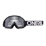 O'NEAL | Fahrrad- & Motocross-Brille | MX MTB DH FR Downhill Freeride | Hochwertige 1,2 mm-3D-Linse für ultimative Klarheit, UV-Schutz | B-10 Goggle | Erwachsene Unisex | Schwarz Weiß | One Size