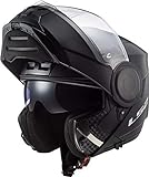 LS2 Herren Scope Solid Motorrad Helm, schwarz, XXL