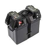WATTSTUNDE Akku Batteriebox für 100Ah AGM Batterie - für Wohnmobil, Camper, Bootsmotor Elektromotor Aussenboarder (BAX100)