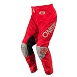 O'NEAL | Motocross-Hose | MX Enduro | Maximale Bewegungsfreiheit, Atmungsaktives und langlebiges Design, Luftdurchlässiges Innenfutter | Pants Matrix Ridewear | Erwachsene | Rot Grau | Größe 36/52