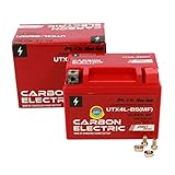 Carbon Electric Gel Batterie YTX4L-BS 12V 4Ah Vorgeladen Versiegelt Wartungsfrei vergleichbar YTX5L-BS YB4L-B