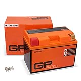 GP-PRO GTZ12S 12V 11Ah GEL-Batterie (Kompatibel mit YTZ12S / YTZ14S) (Wartungsfrei & Versiegelt) Akkumulator Motorrad Motorradbatterie