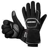 -40°F wasserdichte & Winddichte Thermo-Handschuhe – 3M Thinsulate Winter Touch Screen Warme Handschuhe – zum Radfahren, Reiten, Laufen, für Outdoor-Sport – für Frauen und Männer – Schwarz (M)