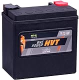 intAct - Bike-Power HVT-08, CTX14-BS AGM Motorradbatterie 12V 14Ah 250A (EN), AGM Batterie für Roller, Motorrad, Quad, Rasentraktor uvm, wartungsfreier und auslaufsicherer Akku