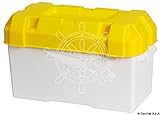 Osculati Batteriekasten, Moplen weiß/gelb 120 A