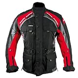 Roleff Racewear Liverpool Motorradjacke, Schwarz/Rot, Größe XL