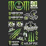 ZTANRWQ Monster Kralle Sticker Aufkleber - Aufkleber Bogen - Motocross-Aufkleber -Sponsoren Aufkleber, für Aufkleber Motorrad Skateboard Auto Scooter Helm (A8038)